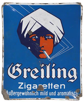GREILING ZIGARETTEN - Posters, Advertising Art, Comics, Film and Photohistory