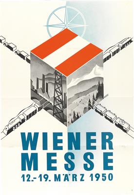 KOSEL Hermann (1896-1983) "Wiener Messe 1950" - Plakate, Reklame, Comics, Film- und Fotohistorika