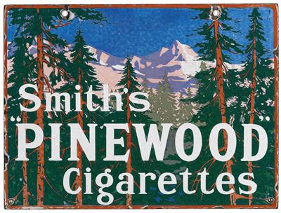 SMITH's PINEWOOD CIGARETTES - Plakate, Reklame, Comics, Film- und Fotohistorika