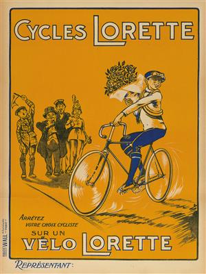 ANONYM "Cycles Lorette" - Manifesti e insegne pubblicitarie, fumetti, storia del cinema e della fotografia
