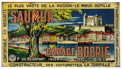 SAUMUR - GARAGE BOBRIE - Plakate, Reklame, Comics, Film- und Fotohistorika