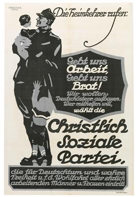 GRIESSLER Franz "Christlich Soziale Partei" - Manifesti e insegne pubblicitarie, fumetti, storia del cinema e della fotografia