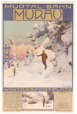 JAHN Gustav "Murtal-Bahn - Murau - Wintersportplatz" - Plakate, Reklame, Comics, Film- und Fotohistorika