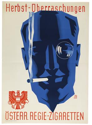 SENGER "Österr. Regie-Zigaretten" - Posters, Advertising Art, Comics, Film and Photohistory