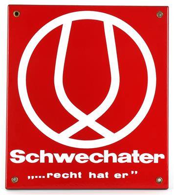SCHWECHATER, Konvolut (2 Stück) - Reklame und Plakate