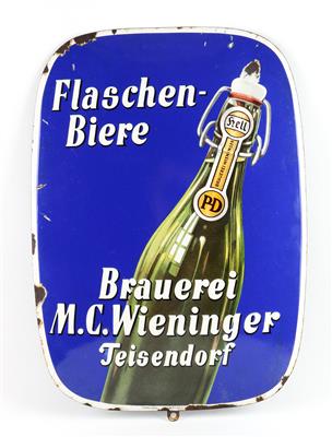 FLASCHENBIERE - BRAUEREI M. C. WIENINGER TEISENDORF - Plakate und Reklame