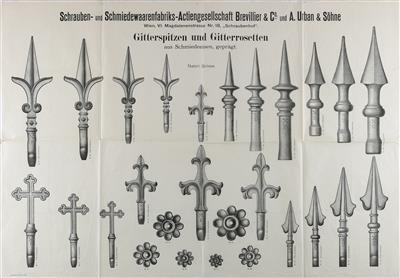 SCHRAUBEN- u. SCHMIEDEWAARENFABRIKS-AG BREVILLIER  &  Co. u. A. URBAN  &  SÖHNE - Plakáty a reklama