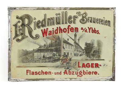 RIEDMÜLLER's BRAUEREIEN - WAIDHOFEN a./d. YBBS - Plakáty a reklama