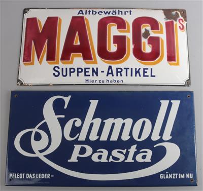 MAGGI / SCHMOLL PASTA, Konvolut (2 Stück) - Plakate und Reklame