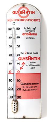 REKLAMETHERMOMETER, Konvolut (2 Stück) - Manifesti e insegne pubblicitarie