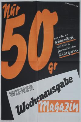 ZEITUNGSWESEN, Konvolut (2 Stück) - Posters and Advertising Art