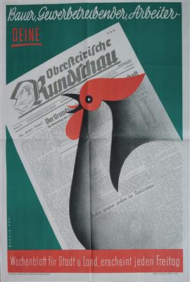 ZEITUNGSWESEN, Konvolut (2 Stück) - Posters and Advertising Art