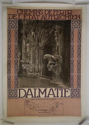 DALMATIE - CHEMINS DE FER I. R. DE L'ETAT AUTRICHIEN - Posters and Advertising Art