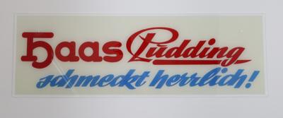 HAAS PUDDING / BACKPULVER, Konvolut (2 Stück) - Plakate & Reklame