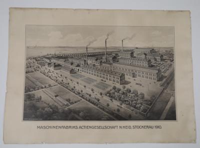 MASCHINENFABRIKS ACTIENGESELLSCHAFT N. HEID, STOCKERAU 1910 - Plakate & Reklame
