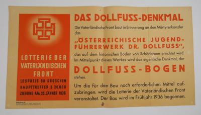 POLITIK - DOLLFUSS, Konvolut (2 Stück) - Posters and Advertising Art