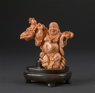 Chinesische Buddhadarstellung, - Antiquitäten - Uhren, Metallarbeiten, Asiatika, Fayencen, Volkskunst, Skulpturen