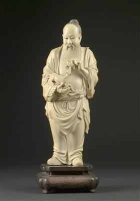 Chinese statuette, - Antiques: Clocks, Metalwork, Asiatica, Faience, Folk art, Sculptures