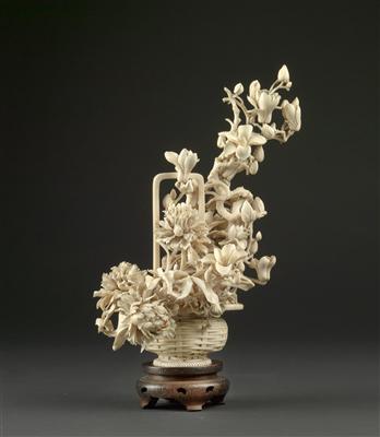 Chinesischer Blumenkorb, - Antiquitäten - Uhren, Metallarbeiten, Asiatika, Fayencen, Volkskunst, Skulpturen