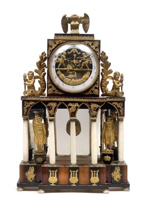 An Empire commode clock "Blacksmith and Grinder" - Starožitnosti