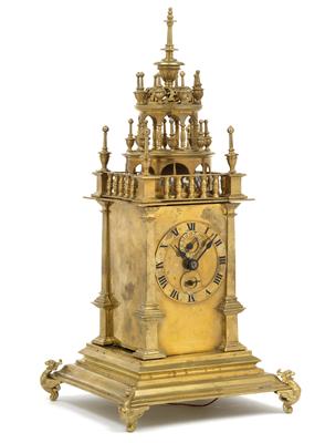 Historismus Türmchenuhr - Antiquitäten - Uhren, Metallarbeiten, Asiatika, Fayencen, Volkskunst, Skulpturen