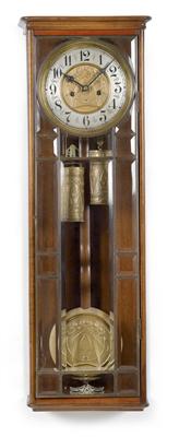 An art nouveau wall pendulum clock "Junghans" - Starožitnosti