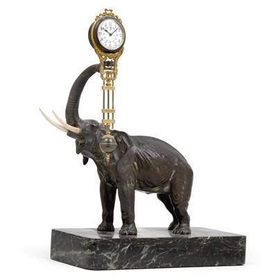 A "Mysterieuse" table clock "Elephant Junghans" - Starožitnosti