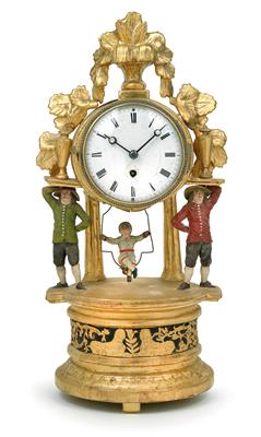 A Josephinian commode clock - "Seesaw" - Antiques: Clocks, Sculpture, Faience, Folk Art