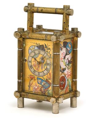 A small Historism Period travel clock in the Far Eastern style, from France - Antiquariato - orologi, sculture, maioliche, arte popolare