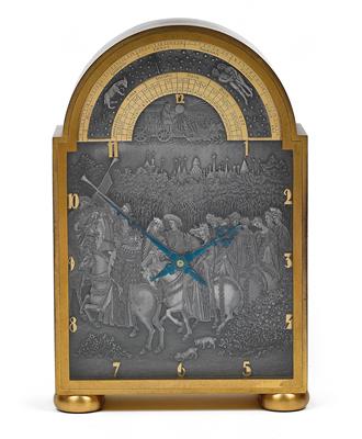 A brass table clock - "Duc de Berry" - Starožitnosti