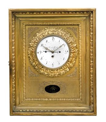 A neoclassical frame clock from Vienna - "Jacob Heckel in Wien" - Starožitnosti