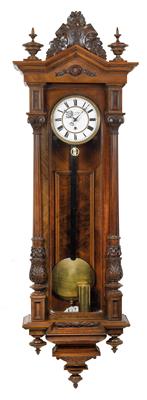 An ‘Old German’ wall pendulum clock from Vienna, - Clocks, Metalwork, Faience, Folk Art, Sculptures +Antique Scientific Instruments and Globes