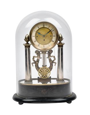 A Biedermeier jubilee clock with musical mechanism - Clocks, Metalwork, Faience, Folk Art, Sculptures +Antique Scientific Instruments and Globes