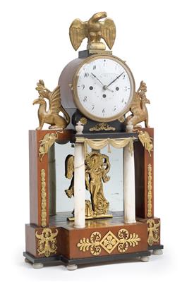 An Empire commode clock - Starožitnosti  +Historické vědecké přístroje a globusy