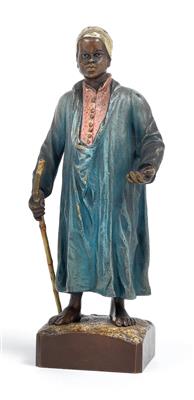 F. X. Bergmann - A beggar figure, - Clocks, Metalwork, Faience, Folk Art, Sculptures +Antique Scientific Instruments and Globes