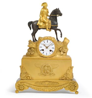 A French bronze clock "Napoleon" - Clocks, Metalwork, Faience, Folk Art, Sculptures +Antique Scientific Instruments and Globes