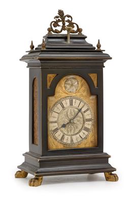 A Historism Period miniature Baroque bracket clock - Clocks, Metalwork, Faience, Folk Art, Sculptures +Antique Scientific Instruments and Globes