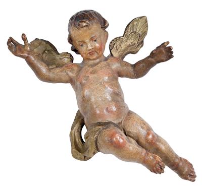 A small angel in flight, - Clocks, Metalwork, Faience, Folk Art, Sculptures +Antique Scientific Instruments and Globes