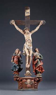 A crucifixion group, - Clocks, Metalwork, Faience, Folk Art, Sculptures +Antique Scientific Instruments and Globes