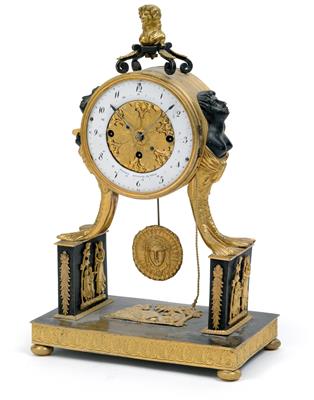 An Empire bronze clock from Vienna - Antiquitäten, Historische wissenschaftliche Instrumente, Globen und Modelle