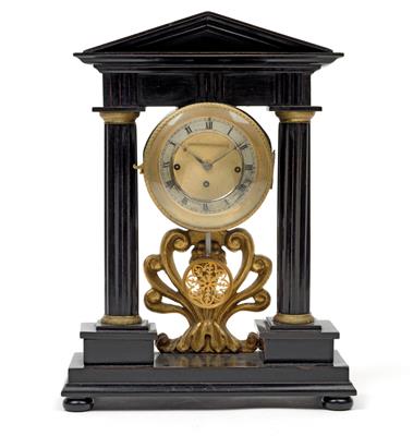A miniature Biedermeier portal clock - Starožitnosti