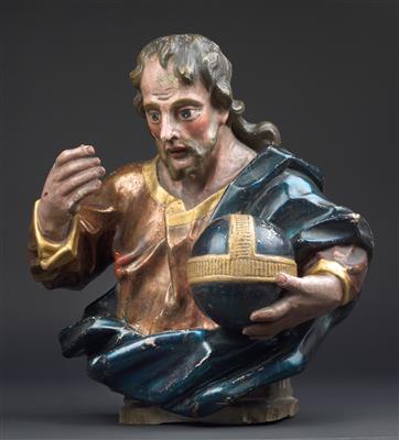 A bust of Christ, - Antiques: Clocks, Sculpture, Faience, Folk Art, Vintage, Metalwork