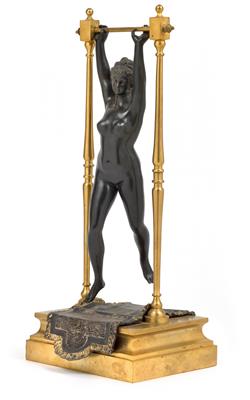 Lady on the high bar, - Antiques: Clocks, Sculpture, Faience, Folk Art, Vintage, Metalwork