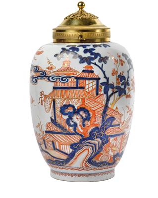 A Delft doré vase, - Antiquariato - orologi, sculture, maioliche, arte popolare