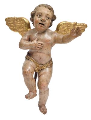 An angel in flight, - Antiques: Clocks, Sculpture, Faience, Folk Art, Vintage, Metalwork