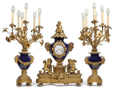 A large neoclassical mantelpiece set - Starožitnosti