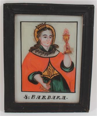 St Barbara, - Antiques: Clocks, Sculpture, Faience, Folk Art, Vintage, Metalwork