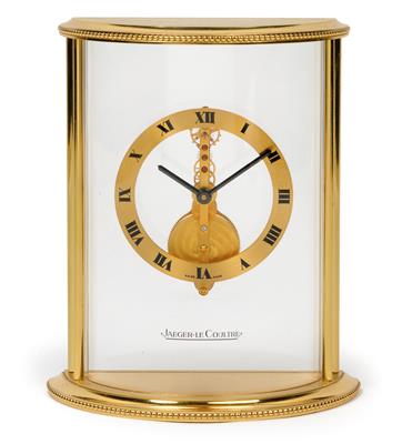 A table clock with "Jaeger LeCoultre" movement - Antiques: Clocks, Sculpture, Faience, Folk Art, Vintage, Metalwork