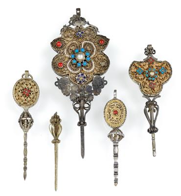 Five stomachers, - Antiquariato - orologi, sculture, maioliche, arte popolare