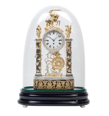 A Biedermeier anniversary clock with musical mechanism - Antiquariato - orologi, sculture, maioliche, arte popolare